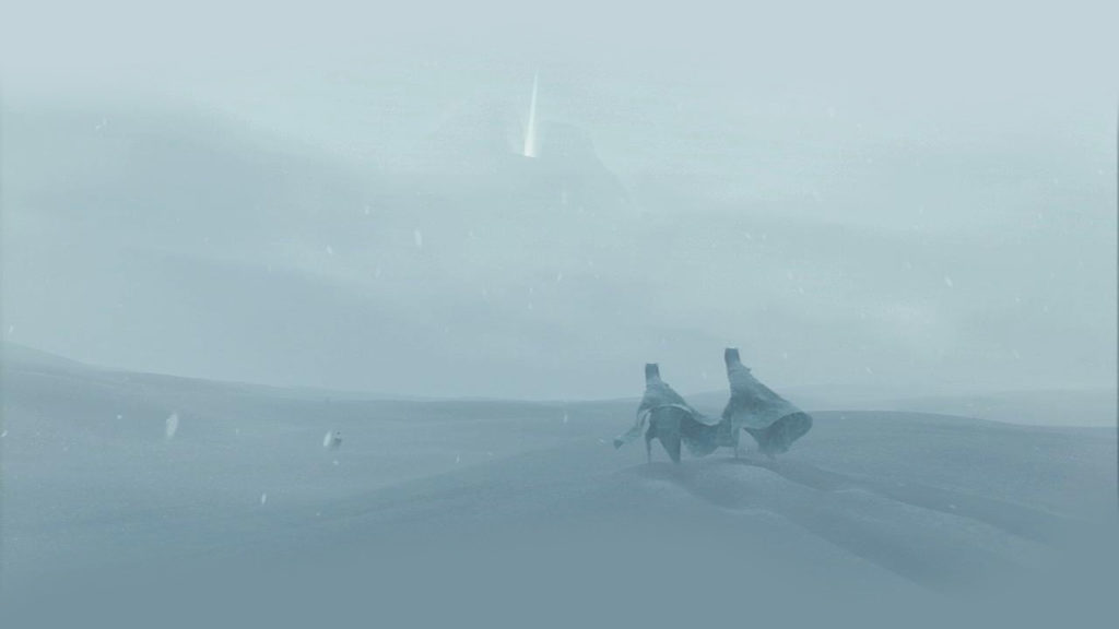 The snow storm in Journey.